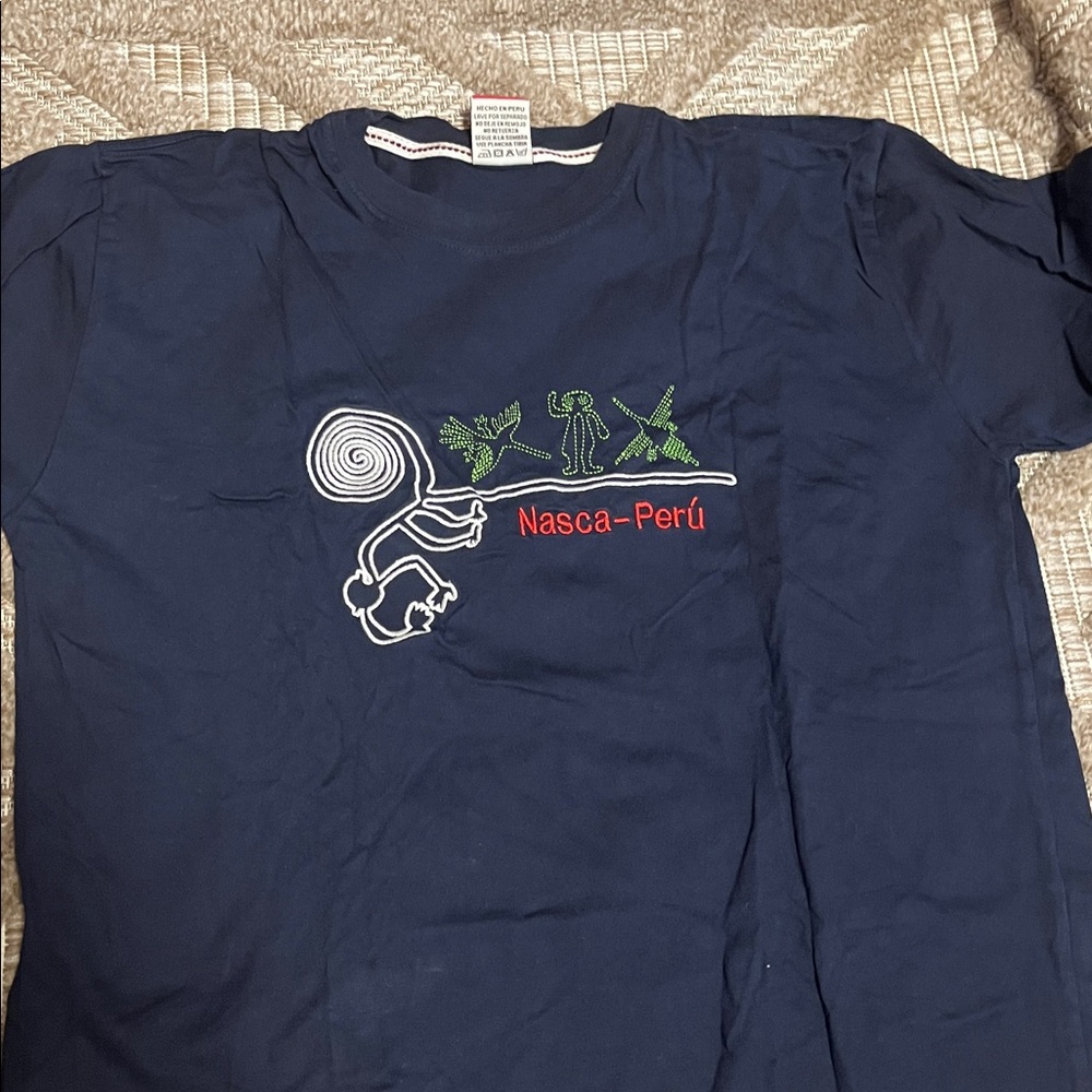 Navy Blue Nasca-Perú T-Shirt